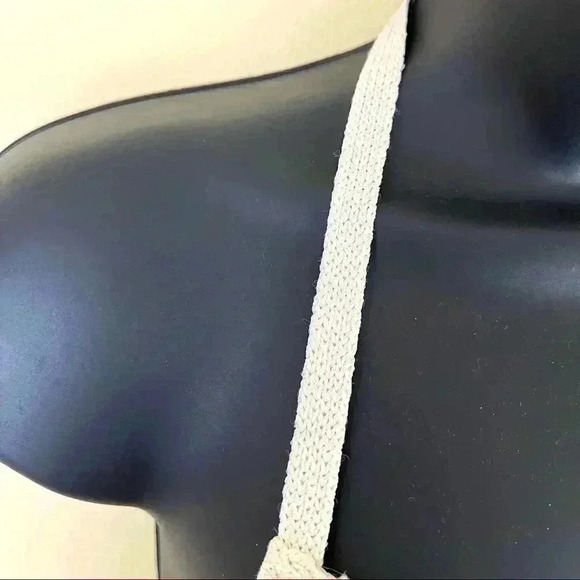 Hotkiss Knitted Striped Spaghetti Strap Tie Accent Bikini Set Size M - Picture 8 of 14